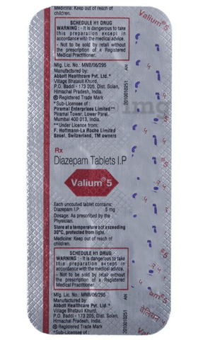 Valium 5mg prix