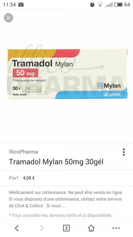 Tramadol Mylan Generique Lp 150 Mg