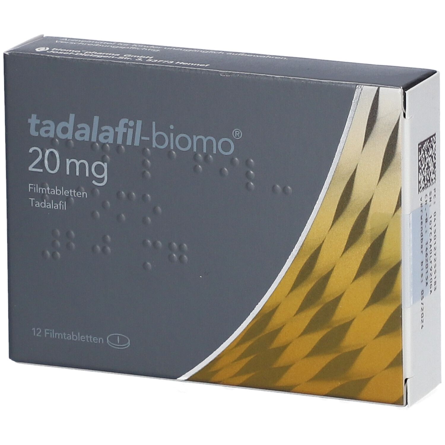 Vardenafil biomo 20mg fta