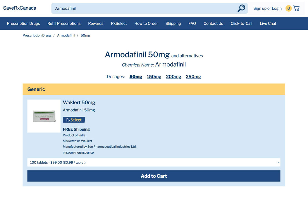 armodafinil 50mg