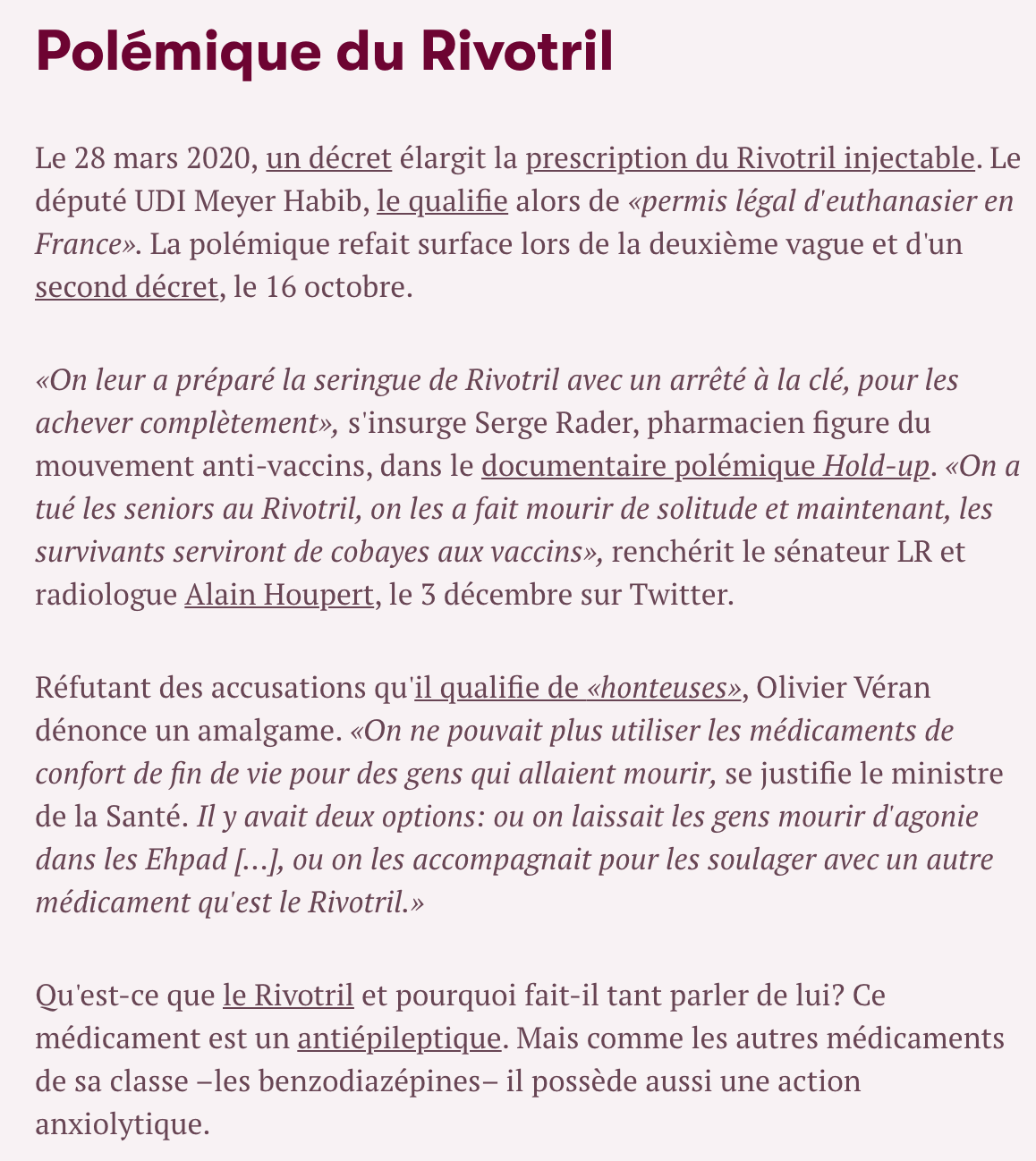 Rivotril france prix