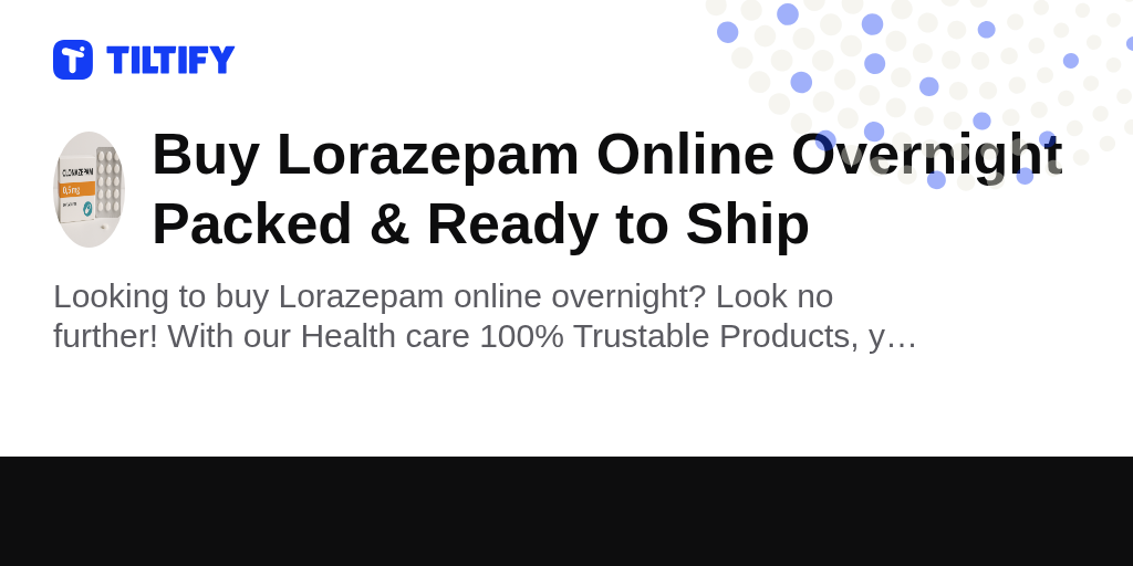 Acheter lorazepam internet