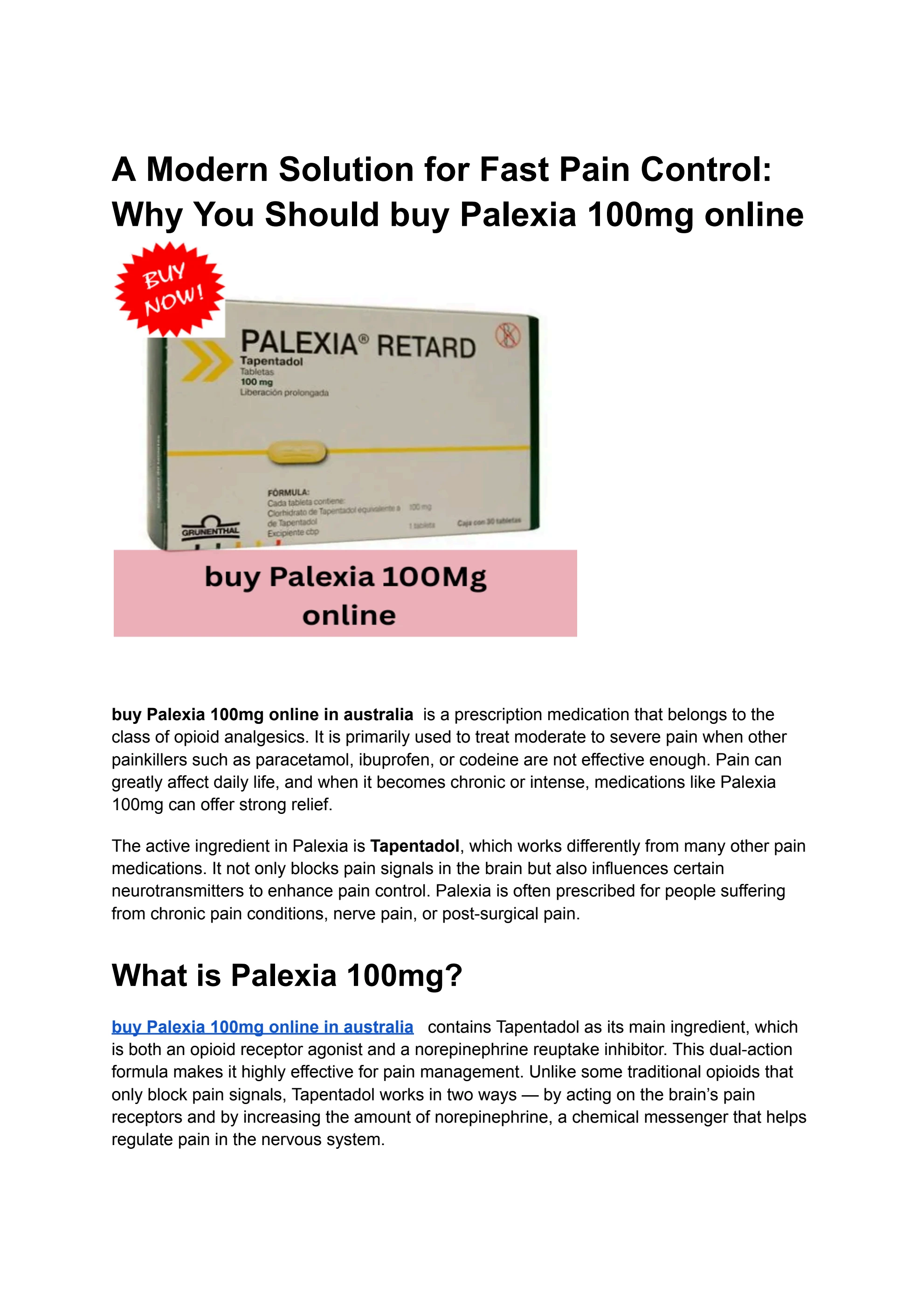 Palexia pharmacie online