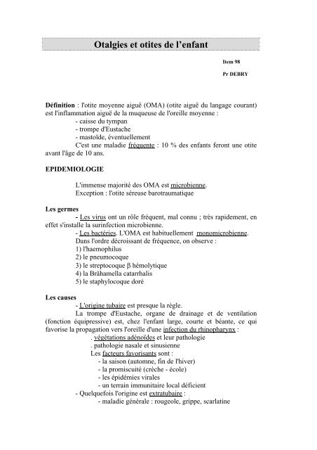 Amoxicilline Otite Sans Ordonnance