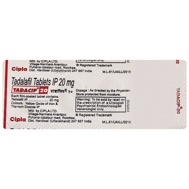 Tadalafil 20mg Cipla