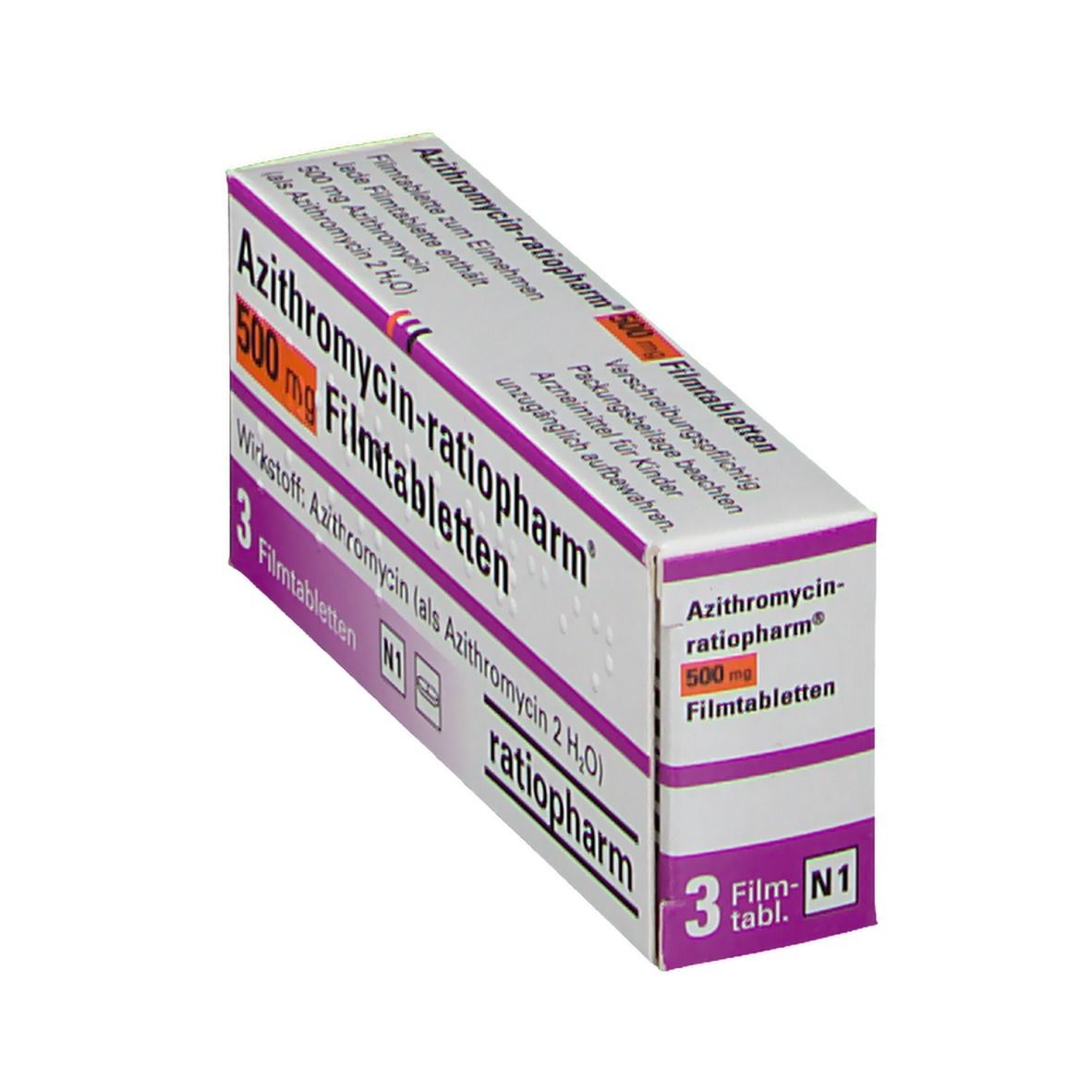3 azithromycin 500 mg