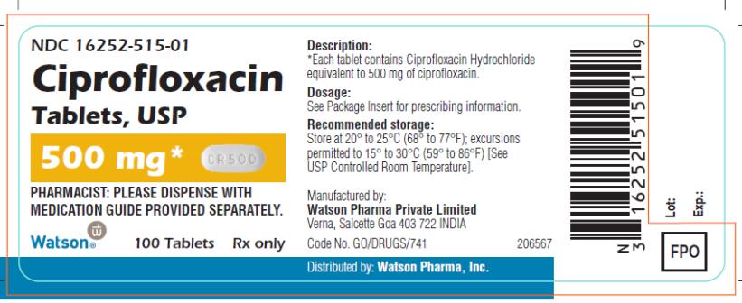 Ciprofloxacin 500 mg 2x1