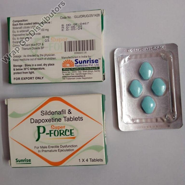 Super p force (sildenafil 100 dapoxetine 60)