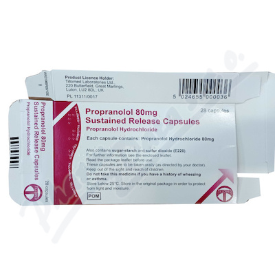 Propranolol cap 80mg er