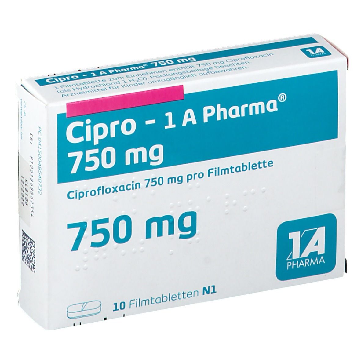 ciprofloxacin 750mg iv