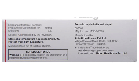 Inderal f 40/5 mg