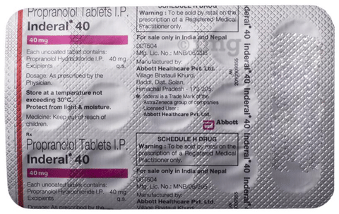 Inderal 40 Mg 1mg