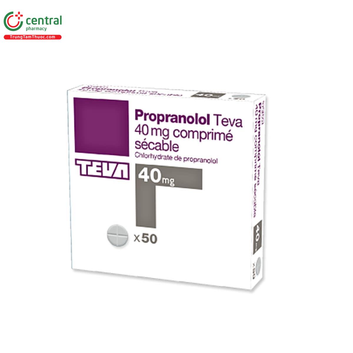 Propranolol 40 Mg Prix