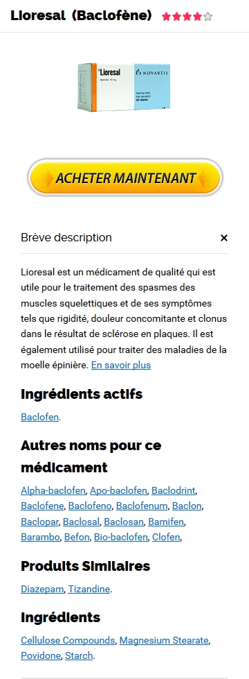 Baclofen sans ordonnance