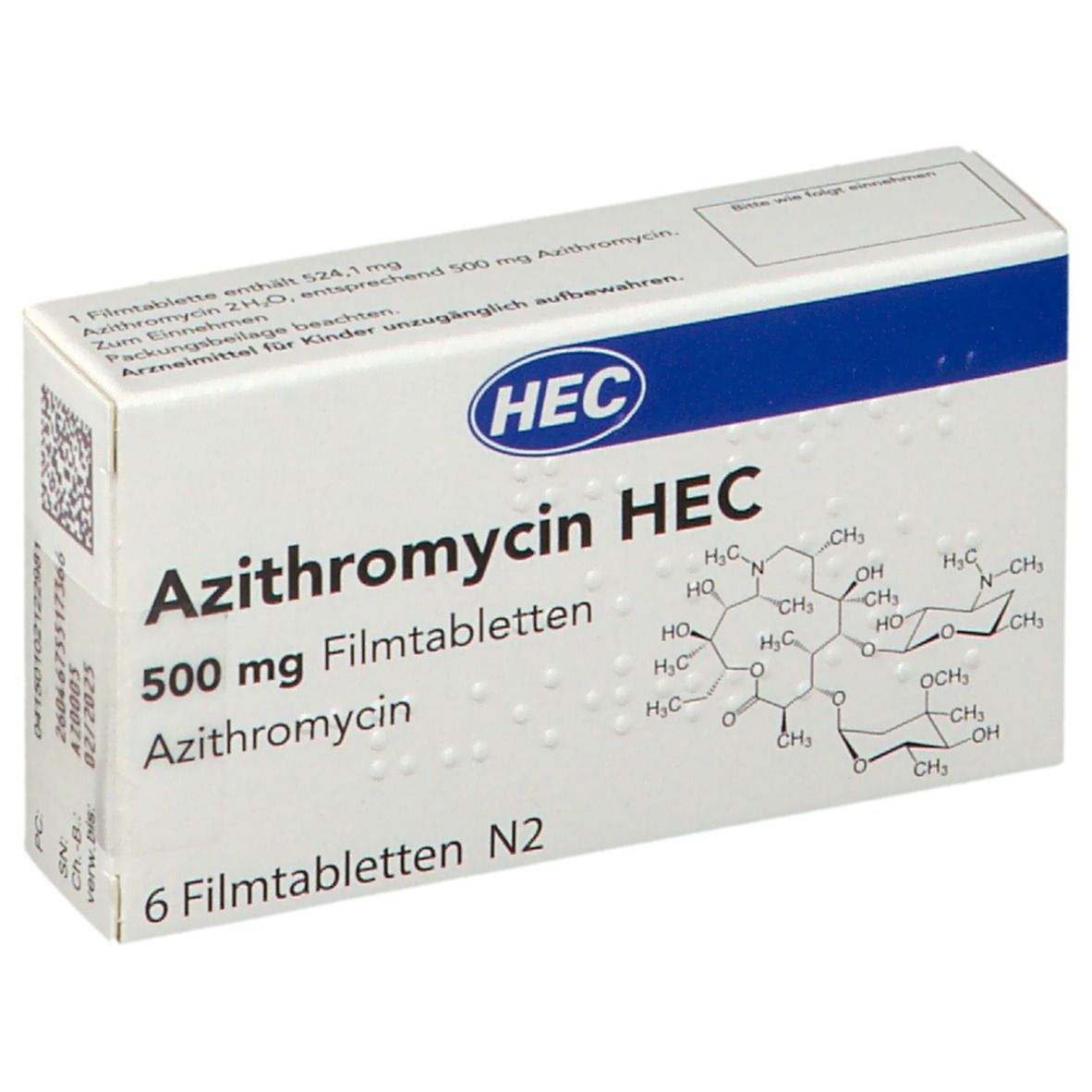Azithromycin 250 mg & dexamethasone 6 mg