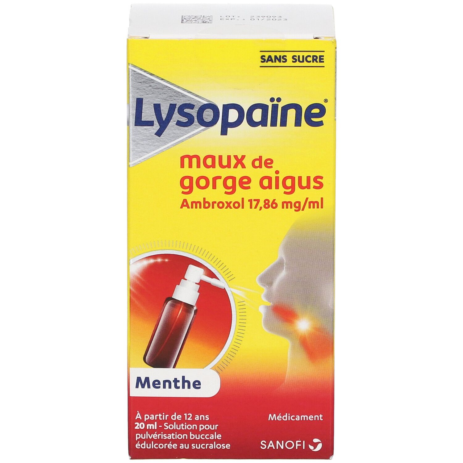 Prednisolone 20 mg en bain de bouche