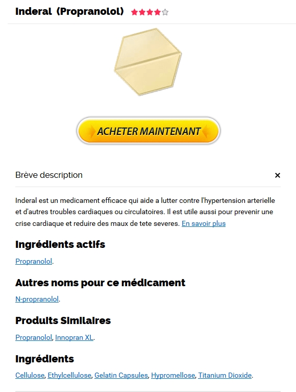 Commander propranolol générique