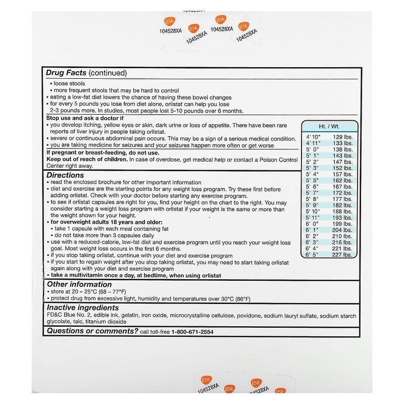 orlistat 60 mg pas cher