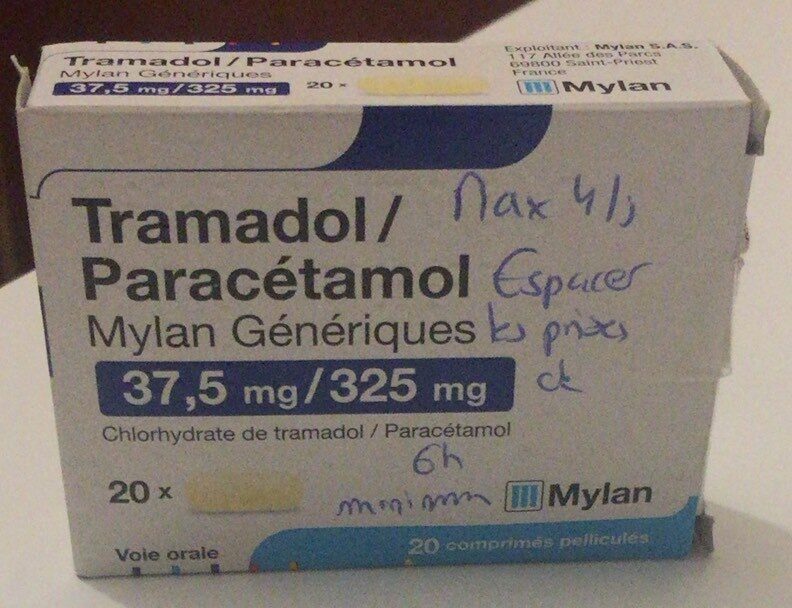 Tramadol paracétamol 37.5 mg 325 mg prix