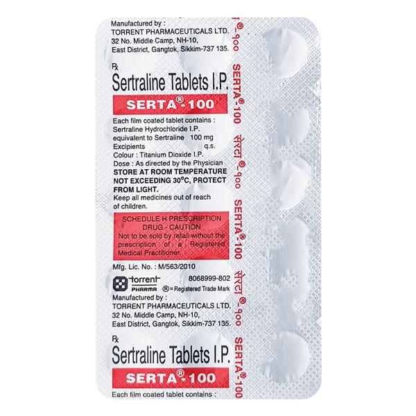 Sertraline eg 100 mg