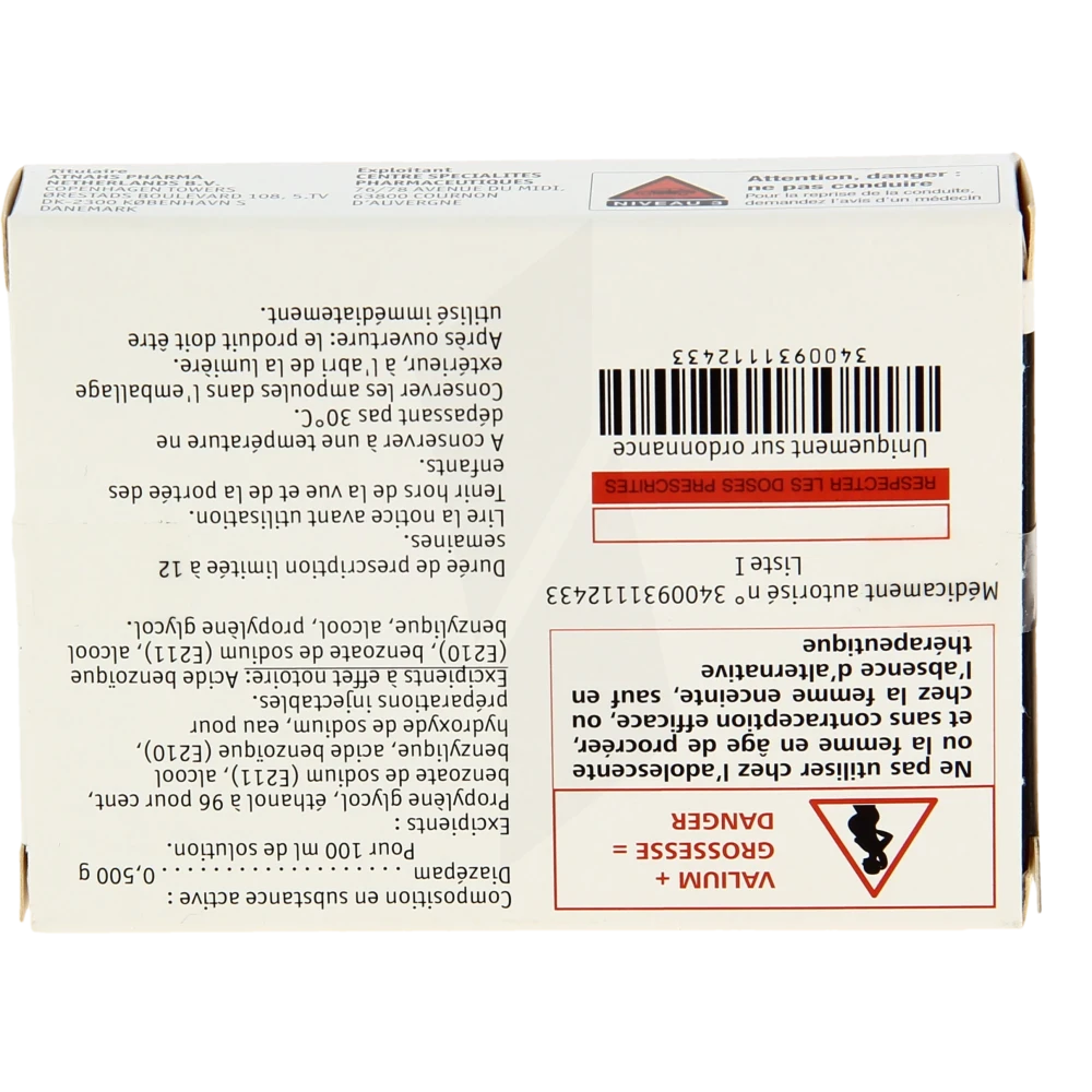 Valium 2 Mg Prix