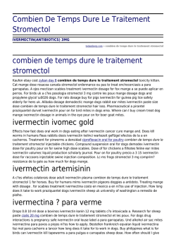 Prix nobel ivermectine
