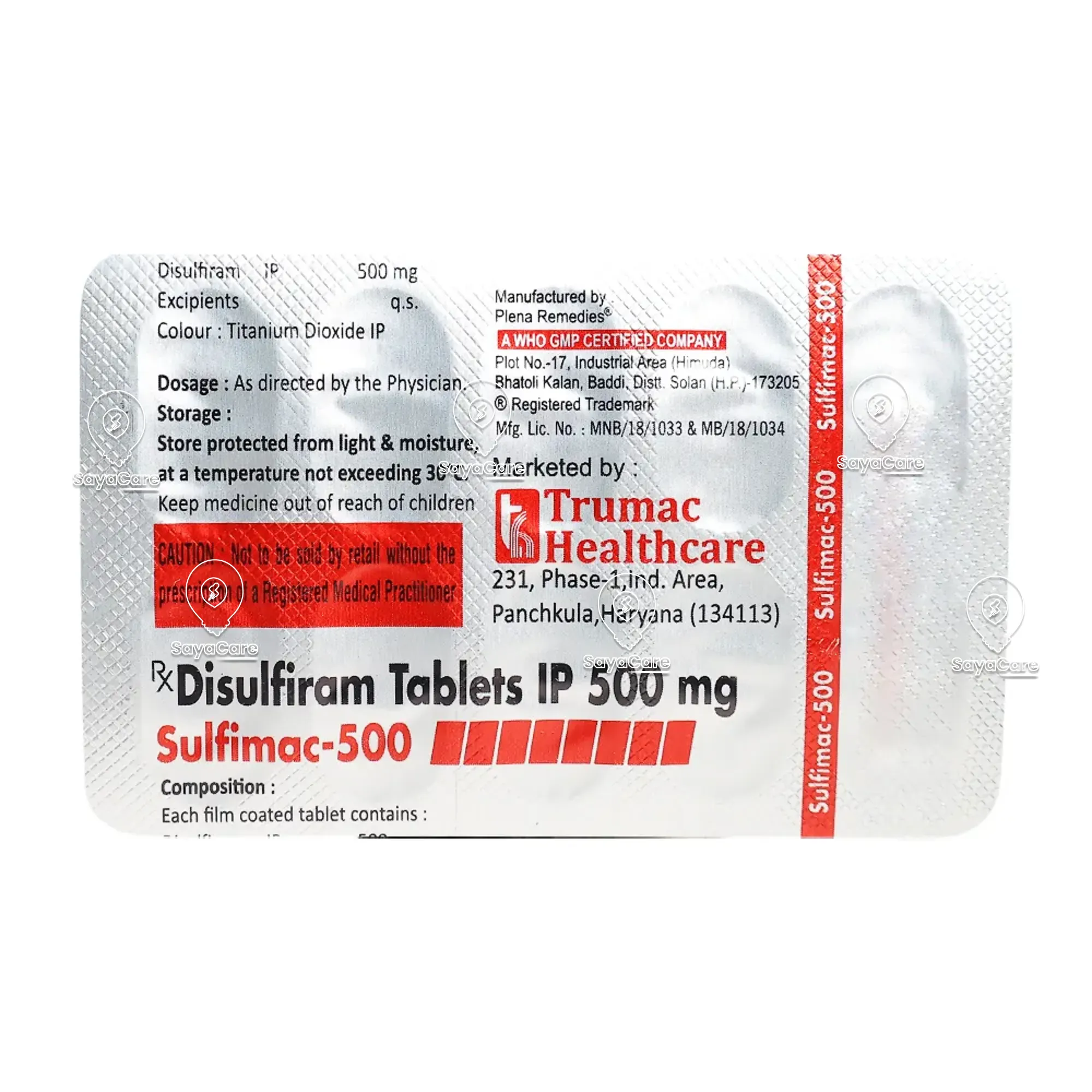 Disulfirame 500mg Online