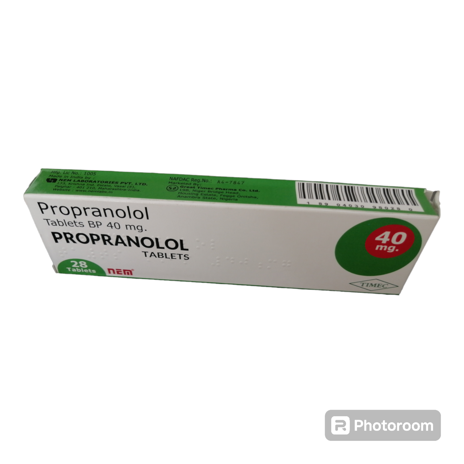 propranolol 40mg relonchem