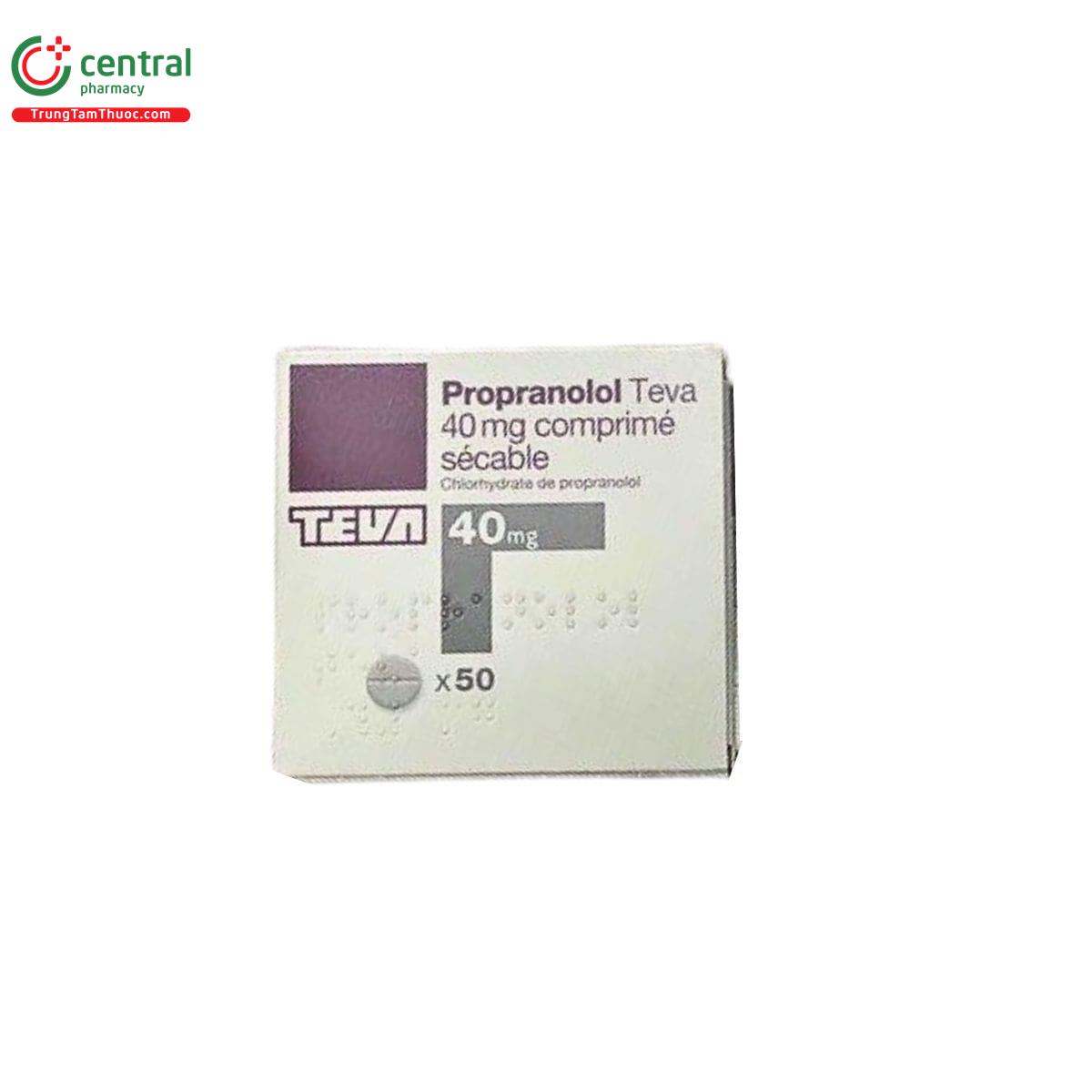 Propranolol 40 mg teva