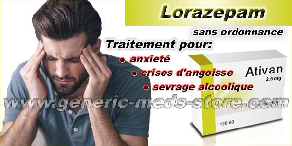 Lorazépam acheter sans ordonnance