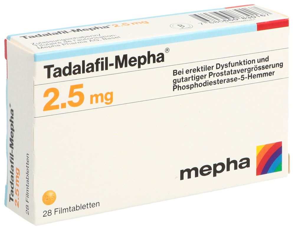 Tadalafil 2.5 mg avis