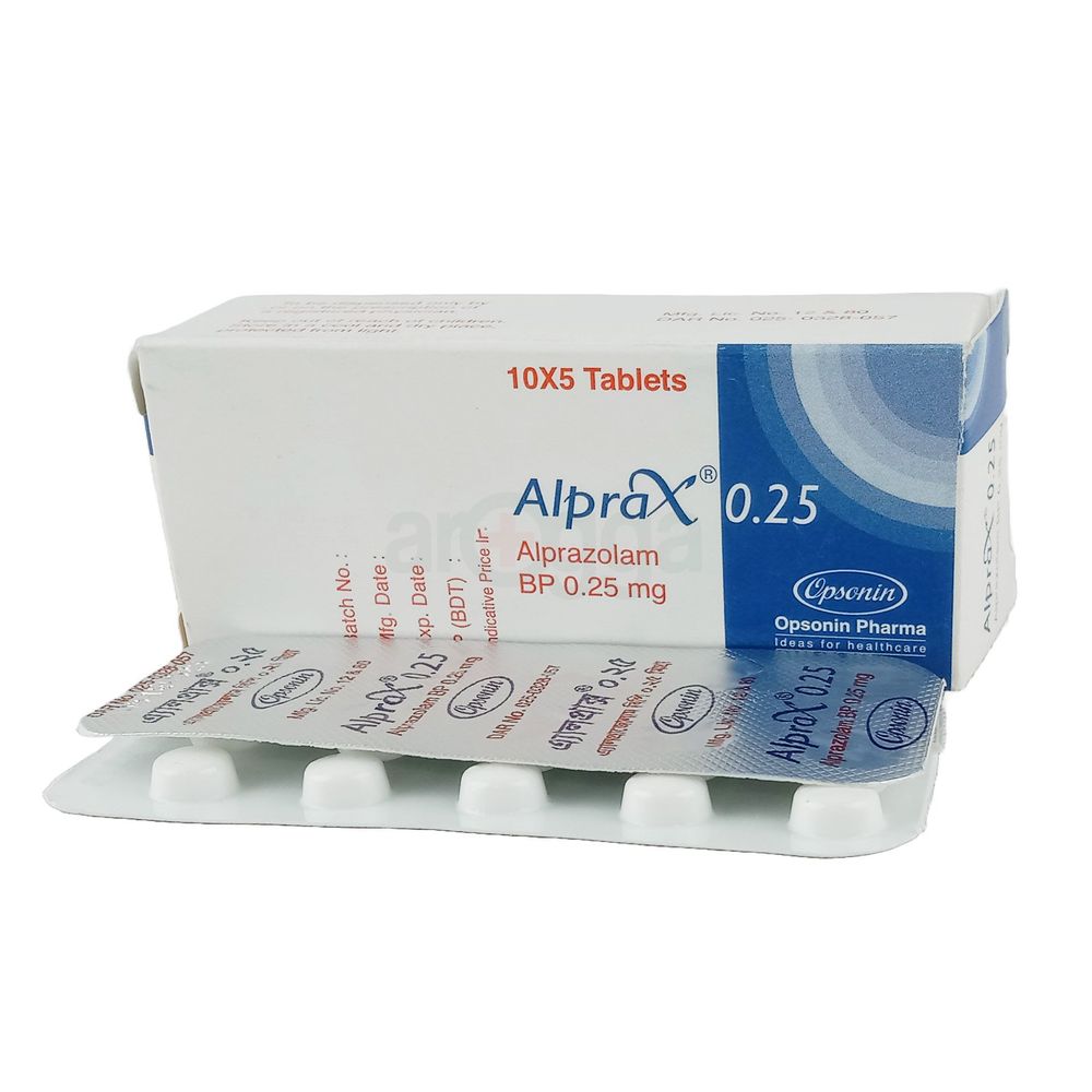 Alprazolam 0.25 mg online