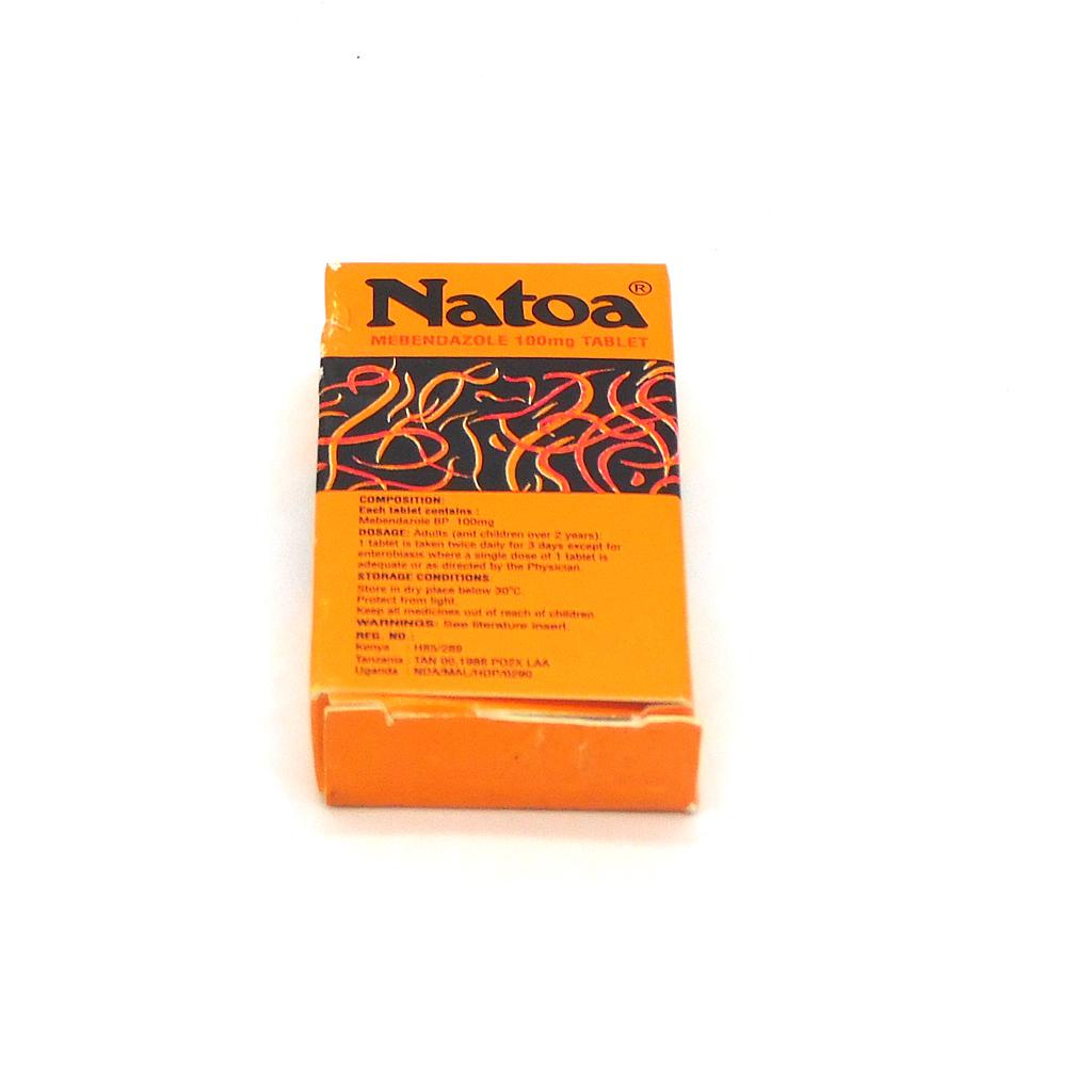 mebendazole de 100 mg
