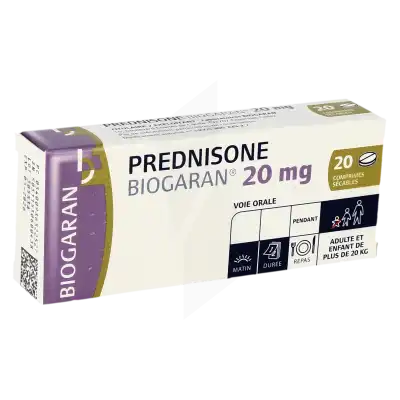 prednisolone 20 mg pour la toux