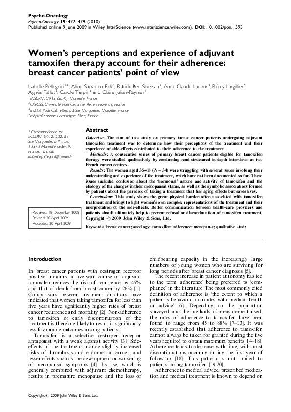 Tamoxifen france