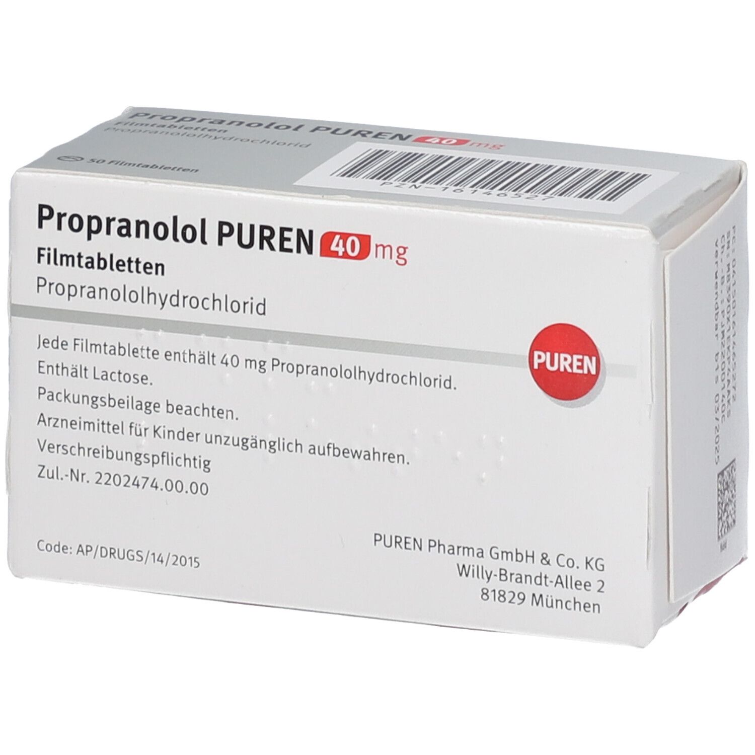 Prix propranolol 40 mg