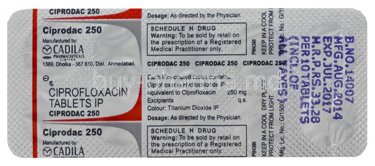 ciprofloxacin 500 mg spc