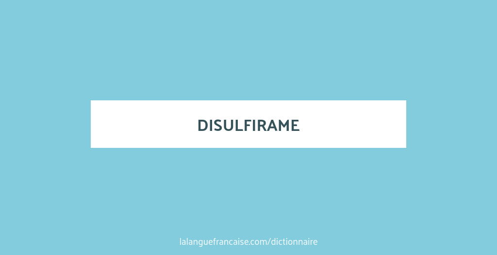 Ordre Disulfiram