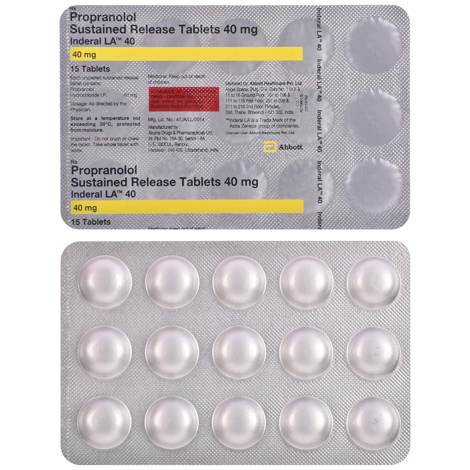 Inderal 20 mg