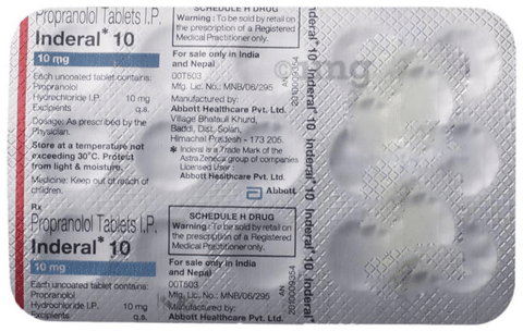 Propranolol 10 Mg Nl