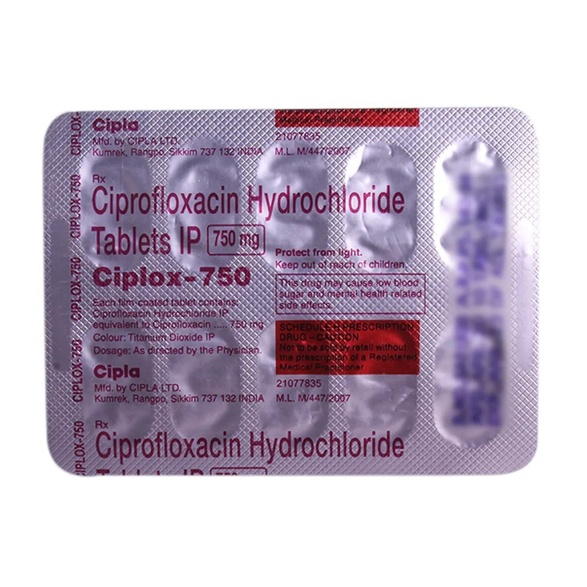 Ciprofloxacin 750mg Iv