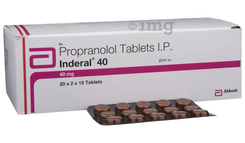 Inderal 40 mg 50 tabletas