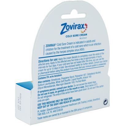 Zovirax creme 2g prix