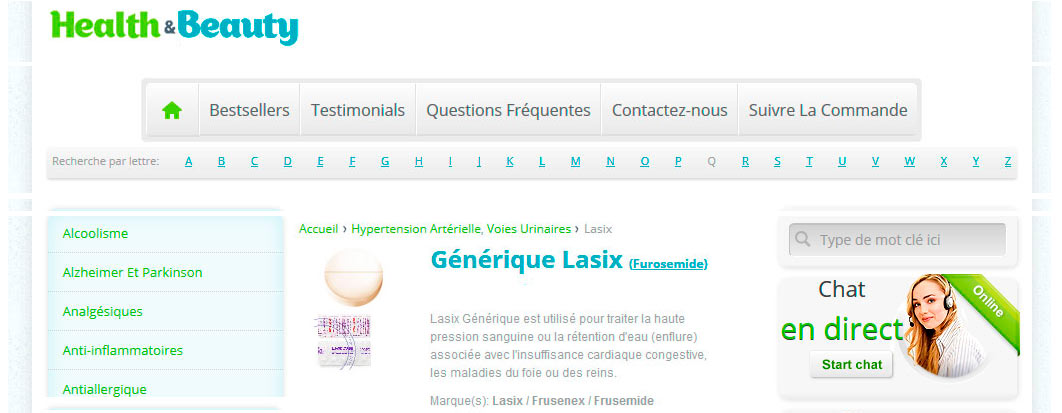 Furosémide Achat