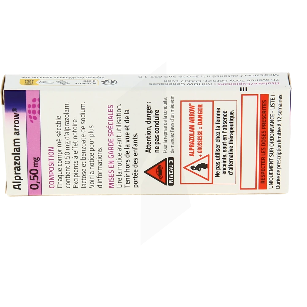 Prix Alprazolam 0.50 Belgique