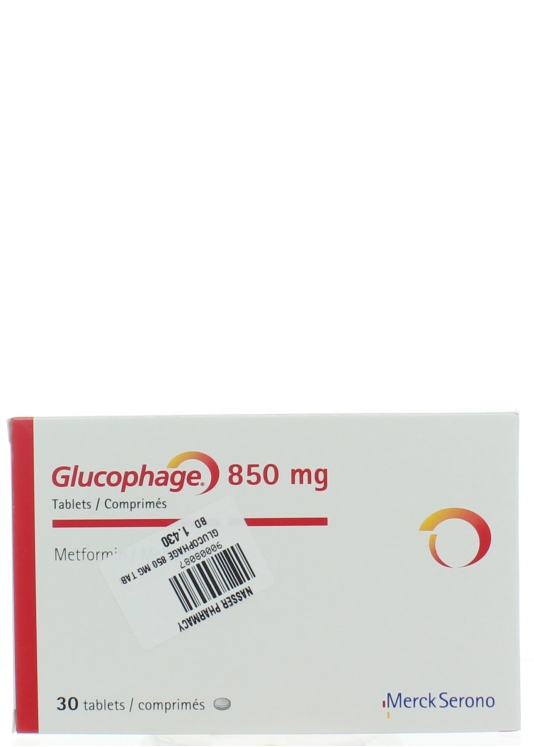 glucophage 850 mg prix