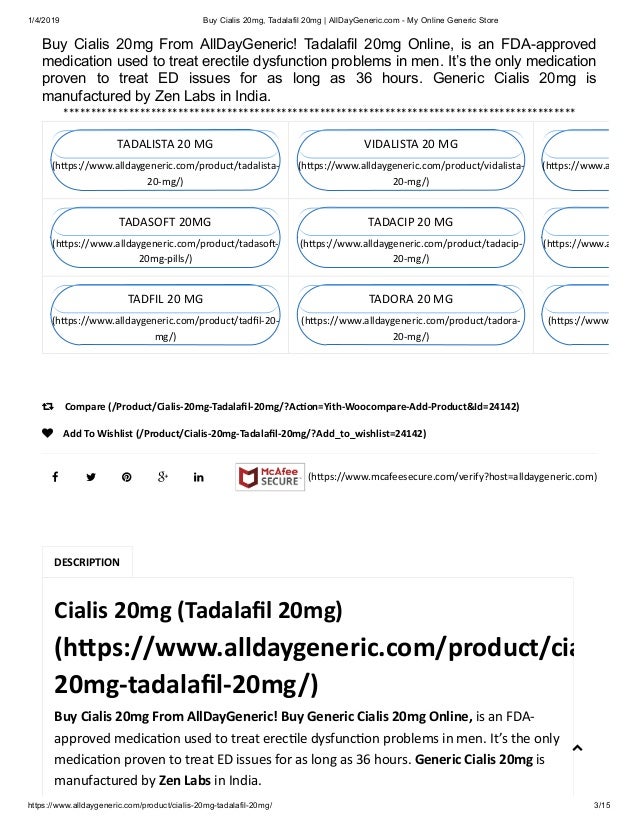 Tadora 2.5mg Online