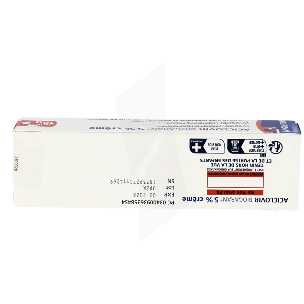 aciclovir crème 10g prix
