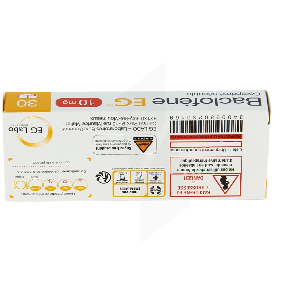 Baclofène sans ordonnance prix