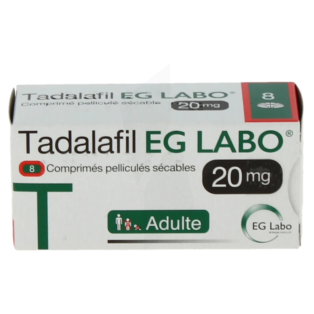 Tadalafil 20mg boite de 8 prix
